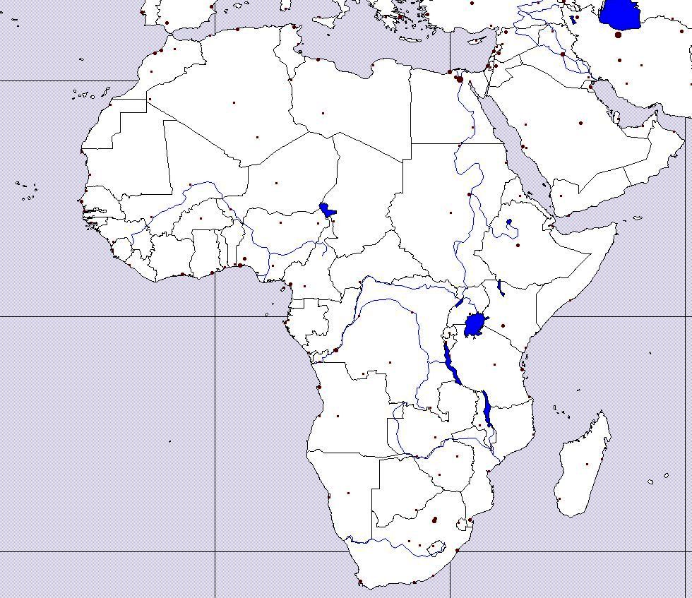 afrika slijepa karta Slepá mapa Afriky afrika slijepa karta